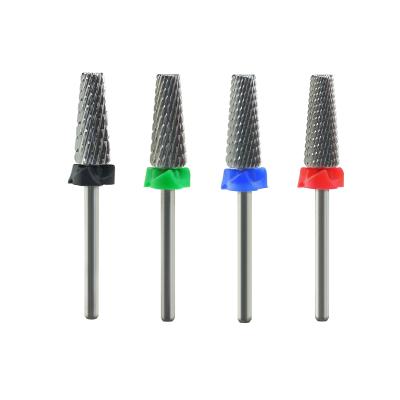 China Light Weight Tungsten Carbide 6.0mm 5 in 1 Tapered Shape Diamond Nail Drill Bit for sale