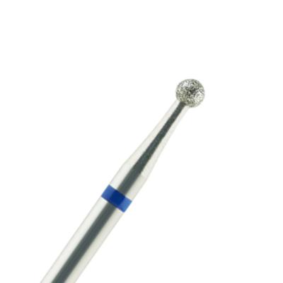 China Diamond 2.3mm Ball Shape Top Diamond Cuticle Nail Drill For E File for sale