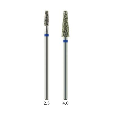 China 2021 New Design Diamond 1.4mm Mini Barrel Shape Nail Drill Bit For Nail Salon for sale