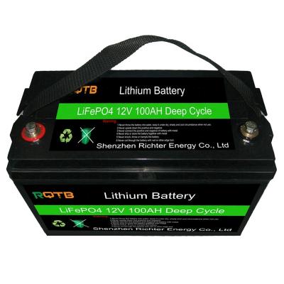 China Toys high capacity deep cycle lithium ion lifepo4 12V 100Ah rechargeable lithium battery lifepo4 batteries battery pack for sale