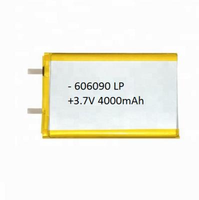 China Power bank Shenzhen battery hot sale lithium polymer battery 606090 3.7v 4000mah lipo rechargeable battery for power bank for sale