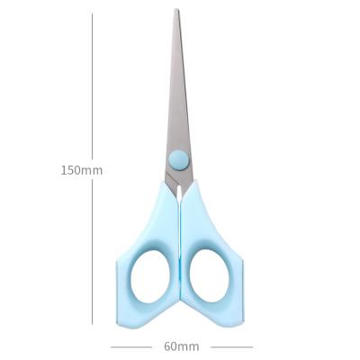 China Ergonomic Design OULE ABS Resin Material Stainless Steel Hair Scissors Guangdong Office Supplies for sale