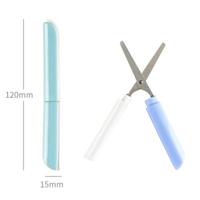 China Ergonomic Portable Design OULE Mini Scissors Comes With Scissors Box Can Be Use Onstationery Office Supplies for sale