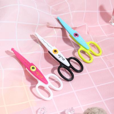 China Ergonomic Design OULE Models Amazon Explosive Products Lace Up Scissors ABS Handle Kids School Children Diy Scissors for sale