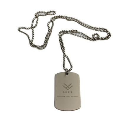 China China Metal Bead Pendant With Double Sided Plating Metal Dog Tag for sale