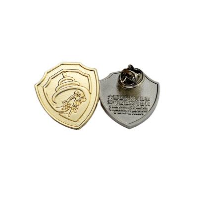 China 3D Process Customized Badges Nurse Badges Company Pure Copper Electroplating Die Casting Stamping Logo for sale