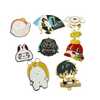 China High Quality Zinc Alloy Enamel Pin Badge Custom Made Europe Anime Pin Badge For Clothing Accessories for sale