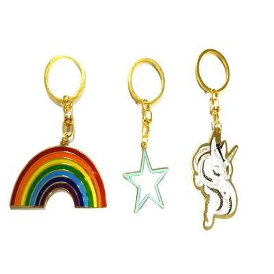 China FANDY Zinc/Copper Alloy Enameled Metal Designer Key Chains Custom Logo Key Chains Key Chains for sale