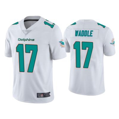 China Best Quality 2021 New Style Antibacterial Wholesale Cheap Custom Miami Stitched American Football Jerseys Dolphin 17 Jaylen for sale