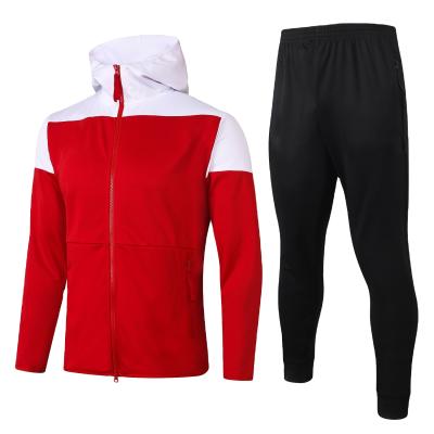 China 2021Arsena sets wholesale thailand quality jacket football/soccer wear red sportswear suit jacket soccer wear for sale