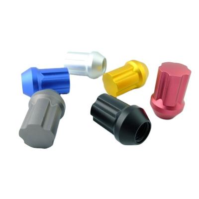 China 7075 Aluminum Alloy OEM ODM M12 M14 Aluminum 695 Wheel Lug Nut for sale