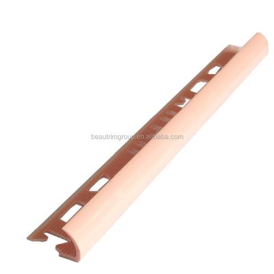 China Plastic PVC Tile Trim Plastic Strip Easy Installation Pvc  Tile Trim Plastic Strip for sale