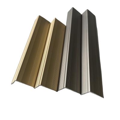 China Modern High Quality Aluminum Alloy Profiles Stair Nosing In Various Colors For Protecting Step for sale