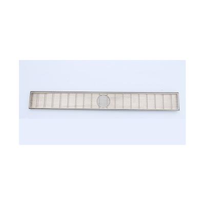 China Modern Linear Stainless Steel Tiles Floor Drain Grate Flooring Linear Shower Drain Parts Inside And Out for sale