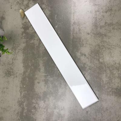 China Metallic White Matte Subway Tile Glazed Metro Tiles 60*400mm Interior Use for sale