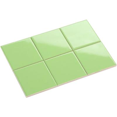 China Glazed Tiles 10x10 Metallic Green Hot Sale For Kitchen Or Bathroom Medici Subway Ceramic Tiles for sale