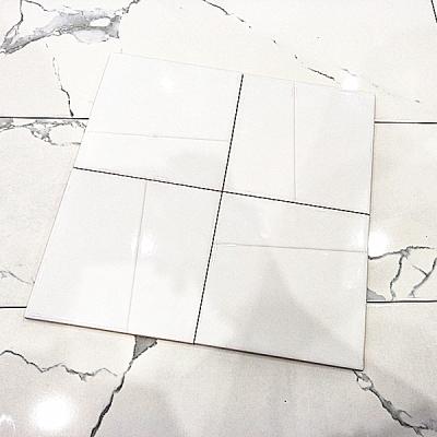 China Metallic White Glossy Mold Interior Wall Tiles 150*150mm Exterior Glazed Tile for sale