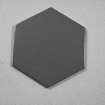 China Hexagonal Gray Glazed Metallic Floor Or Wall Tile 200*230*115mm Tiles for sale