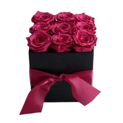 China Custom printed logo high quality roses flower gift packaging box for sale