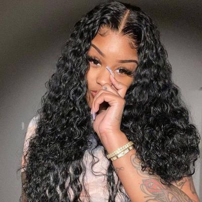 China Jerry Curl VENUSWIG Jerry Curl Lace Front Human Hair Wig Cuticle Aligned Virgin Hair HD Transparent Swiss Lace Closure Wig For Black Women for sale