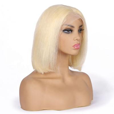 China VENUSWIG Wholesale Silky Straight Lace Front Wig For Black Women Color #613 Bob Wig Blonde Color 13*4 Virgin Hair for sale