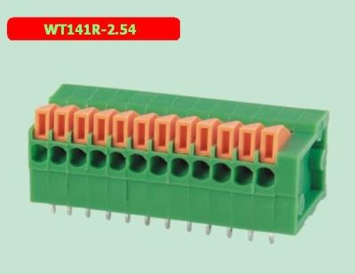 China WT141R-2.54 venta directa en fábrica de bloques de terminales de resorte de PCB en venta