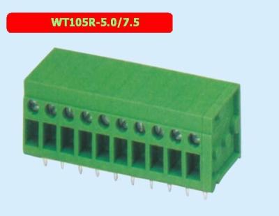 China Industrial Screw Type PCB Terminal Block WT105R Afstand 5,0 / 7,5 mm Te koop