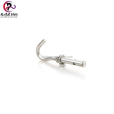 China 304 Strong Expansion Stainless Steel Open Cup Fixed Ceiling Hook for sale