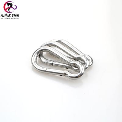 China Wholesale Heavy Industry Climbing Buckle Sling Accessories Outdoor Hanging Hardware Rigging 316 Stainless Steel Carabiner Safety Buckle for sale