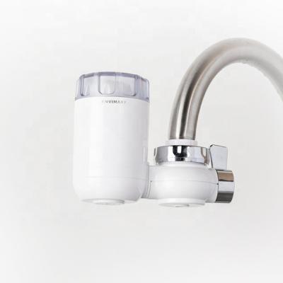 China Hotel 200 GPD Household Water Filter Faucet Kitchen Faucet Filter White Tap Water Filter With Carbon for sale