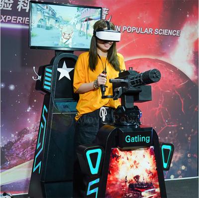 China Toy Htc Vive Vr Headset Shooting Game Machine Virtual Reality Electronic Gun Shooting VR War Machines Gatling Fight for sale