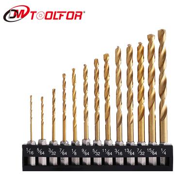 China Metal Drilling For Straight Shank DRILL 99pcs Titanium Coated High Speed ​​Steel Twist Drill Bit Set for sale