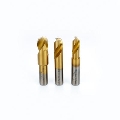 China For Drilling Holes In Wood Cutter Welder 3Pcs Hss Cobalt Spot Welding Drill Bits With Storage Aluminum Case for sale