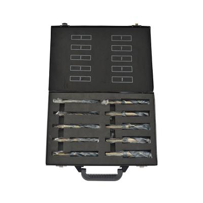 China Metal Drilling Sets Bits 10pc Combination Tap Step Nails For Drill Drill Bits Set for sale