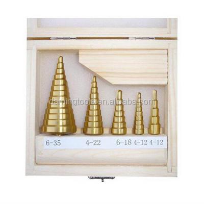 China Hot sale metal drilling low price hss straight flute step drill bits for sale