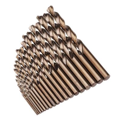 China Metal Drilling DAMING Metal Working Tools Dri Cobalt Fully Ground 19Pcs Hss Metric Twist Drill Bits Set With Metal Box for sale