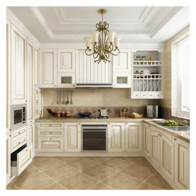 China Environmental Friendly Allure New Model Solid Wood Cupboard Set Cabinet Italyan Kitchen Cabinet Accessories for sale