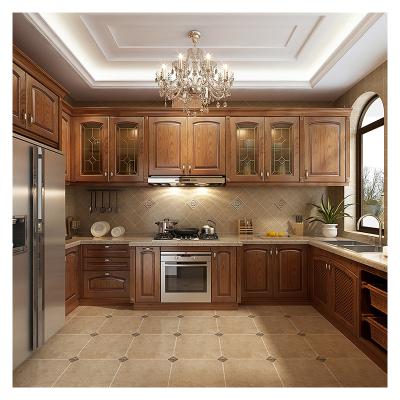 China Environmental Friendly Factory Price Kitchen Cabinet Set Luxury Kitchen Cabinet Modern Kitchen Designs Cabinet for sale