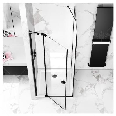 China Eco-Friendly Tempered Glass Hotel Bathroom Shower Room Shower Room Profile Sliding Fitting for sale