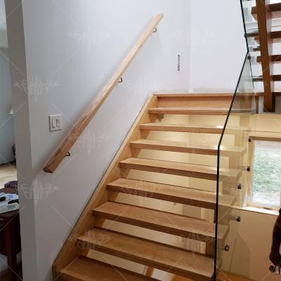 China Durable Eco-friendly Australian/Canadian standard staircase modern stair glass railing system glass stairs pillar balustrade for sale