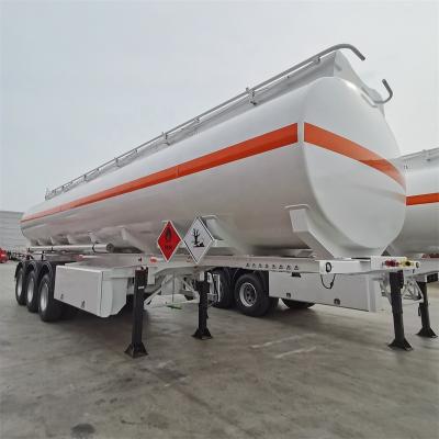 China BERKLEY Truck Trailer Tri Axle 4 Axlev Aluminum Transport Palm Oil Gasoline Oil Tank Fuel Tanker Trailer Crude Truck Semi Trailer for sale