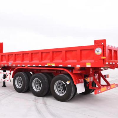 China Mechanical Truck Trailer BERKLEY 80T Max Load Dump Rear End Dumping Dumper Trailer For Semi Truck Trailer for sale