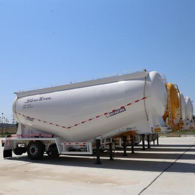 China High Quality Heavy Duty 4 Axles 60 Tons BERKLEY Truck Trailer 50 CBM Bulk Cement Tanker Semi Trailer for sale