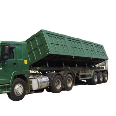 China High Quality BERKLEY Truck Trailer Heavy Payload 2 3 4 Axle 12 Wheels 40T Dump Trailer Side Tipper Trailer For Sale for sale