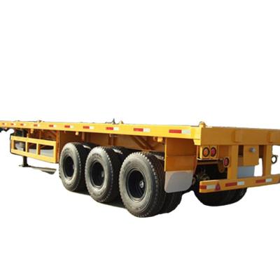 China Truck Trailer BERKLEY Customized 60 ft Flat Bed Container Truck 60ft Flat Bed Semi Trailer for sale