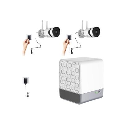 China Outdoor System Motion Detection 2/4CH MINI NVR Home Security 2/4CH Mini NVR Radio 3MP HD Waterproof P2P Video Surveillance CCTV Kit Camera Recording Kit for sale