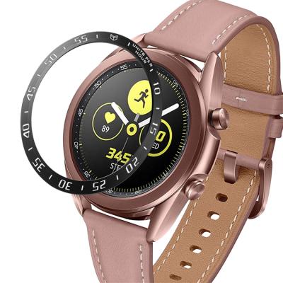 China Luxury Stainless Steel Smart Watch Bezel Aluminum Ring For Samsung Galaxy Watch 3 Watch3 41mm 45mm Watch for sale