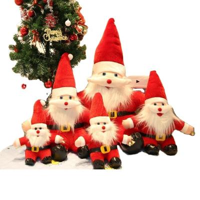 China Red Plush Toy Stuffed Custom Plush Toy Soft Cloth Toy Cute Santa White Beard Small Plush Toy Festival Stuff 2021 Wholesale Gifts for sale