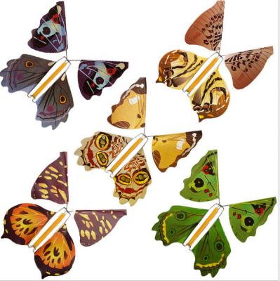 China Educational Toy Fashion Funny DIY 3D Butterfly Landmarks Flying Butterfly Magic Tricks Effort-Reducing Toys for sale