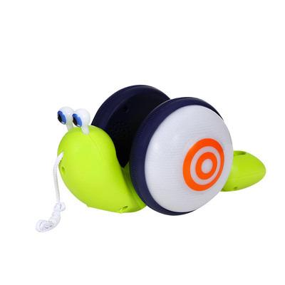 China 2021 Hot Selling Toddler Children Safety 2021 Cartoon Plastic Animal Walking Clog Following The Line Musical Electric Snail Traction for sale